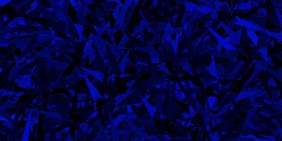 donkerblauwe vectorachtergrond met veelhoekige stijl. vector