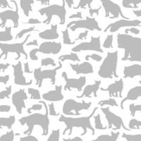 achtergrond gemaakt van katten. een vector illustratie
