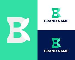 b blad modern logo ontwerp vector inspiratie