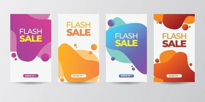 dynamisch modern vloeistof mobiel voor flash uitverkoop spandoeken. uitverkoop banier sjabloon ontwerp, flash uitverkoop speciaal aanbod reeks vector