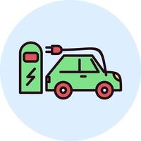 elektrische auto vector icon