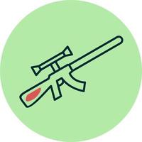 sniper rifle vector icon