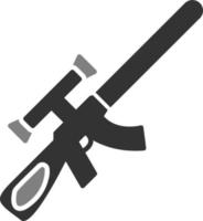 sniper rifle vector icon