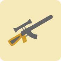 sniper rifle vector icon