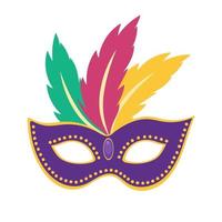mardi gras carnaval masker illustratie. vector