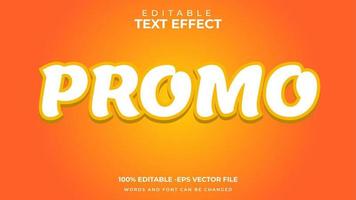 promo stijl bewerkbare tekst effect vector
