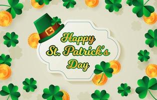 st. patrick's day achtergrond vector