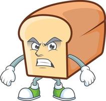 wit brood van tekenfilm vector