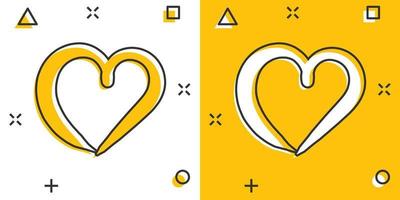vector tekenfilm hand- getrokken hart icoon in grappig stijl. liefde schetsen tekening hart illustratie pictogram. hand getekend Valentijn bedrijf plons effect concept.