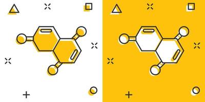 wetenschap icoon in grappig stijl. dna cel tekenfilm vector illustratie Aan wit geïsoleerd achtergrond. molecuul evolutie plons effect bedrijf concept.