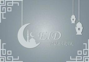 eid mubarak. eid mubarak groeten achtergrond. vector