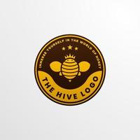 honing bij logo sjabloon, modern en schoon stijl geschikt voor bedrijf, vector eps formaat