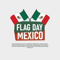 vlag dag Mexico achtergrond. vector