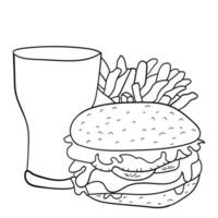 hamburger icoon in vlak stijl. Hamburger icoon Aan wit geïsoleerd achtergrond. cheeseburger bedrijf concept. vector