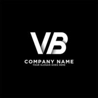 initiaal naam vb brief logo ontwerp vector illustratie, het beste voor uw bedrijf logo