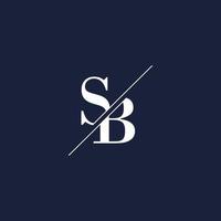 sb eerste modern logo ontwerpen inspiratie, minimalistische logo sjabloon vector