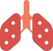 longen en virus illustratie in minimaal stijl vector