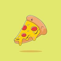 pizza karton stijl vector illustratie voor sticker