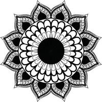 zwart-wit mandala vector