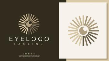 oog bal logo ontwerp sjabloon. wijnoogst oog logo vector branding.