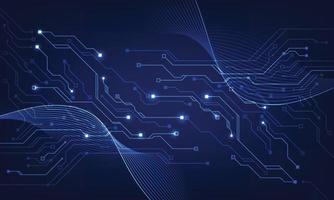 modern technologie stroomkring bord structuur achtergrond ontwerp. golven stromen. quantum explosie technologie. quantum computer technologieën concepten. vector