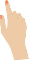 hand- met vinger vector