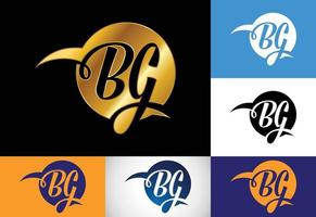 eerste brief b g logo ontwerp vector. grafisch alfabet symbool voor zakelijke bedrijf identiteit vector
