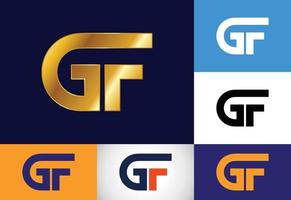 eerste brief g f logo ontwerp vector. grafisch alfabet symbool voor zakelijke bedrijf identiteit vector