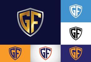 eerste brief g f logo ontwerp vector. grafisch alfabet symbool voor zakelijke bedrijf identiteit vector