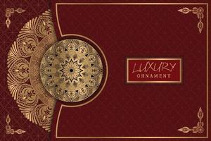 luxe gouden meetkundig mandala ornament vorm achtergrond. vector etnisch mandala