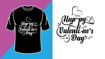 Valentijnsdag t-shirt ontwerp vector