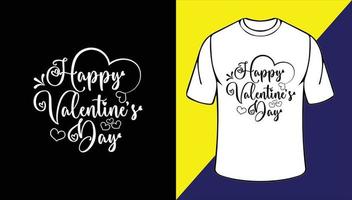 Valentijnsdag t-shirt ontwerp vector
