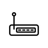 modem voor TV icoon vector. geïsoleerd contour symbool illustratie vector