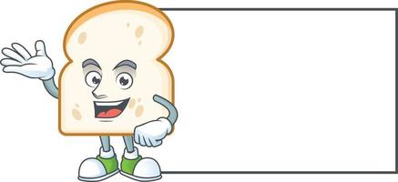 plak wit brood vector