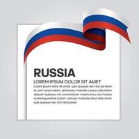 Rusland abstract golfvlag lint vector