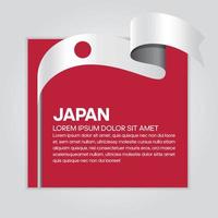 Japan abstract golfvlag lint vector