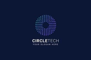 abstract cirkel logo. creatief dynamisch ronde logo. verbinding symbool. vector