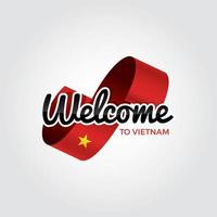 welkom in Vietnam vector