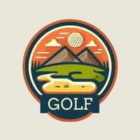 golf club pictogrammen, golf sport symbolen, elementen en logo vector