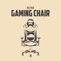 retro gaming stoel vector voorraad illustratie