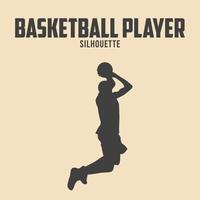 basketbal silhouet vector voorraad illustratie