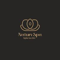 natuur spa logo ontwerp vector