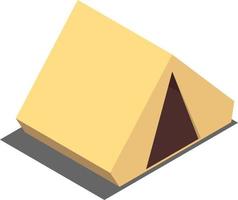 isometrische camping tent vector PNG icoon illustratie