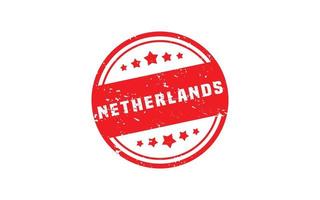 Nederland postzegel rubber met grunge stijl Aan wit achtergrond vector