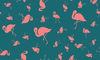 roze flamingo, zomer achtergrond, hand- getrokken stijl, vector illustraties.