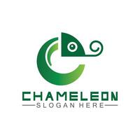 kameleon logo ontwerpsjabloon. vector illustratie