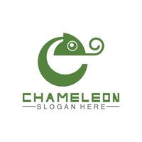 kameleon logo ontwerpsjabloon. vector illustratie