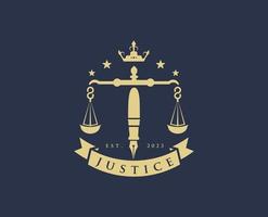 gerechtigheid advocaat logo vector Sjablonen