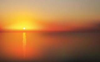 zonsondergang over- de zee. natuur achtergrond. helling gaas. vector