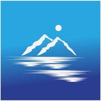 berg illustratie logo vector en symbool ontwerp